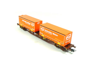 Güterwagen Containertragwagen ÖBB, Roco H0 77344 neu OVP