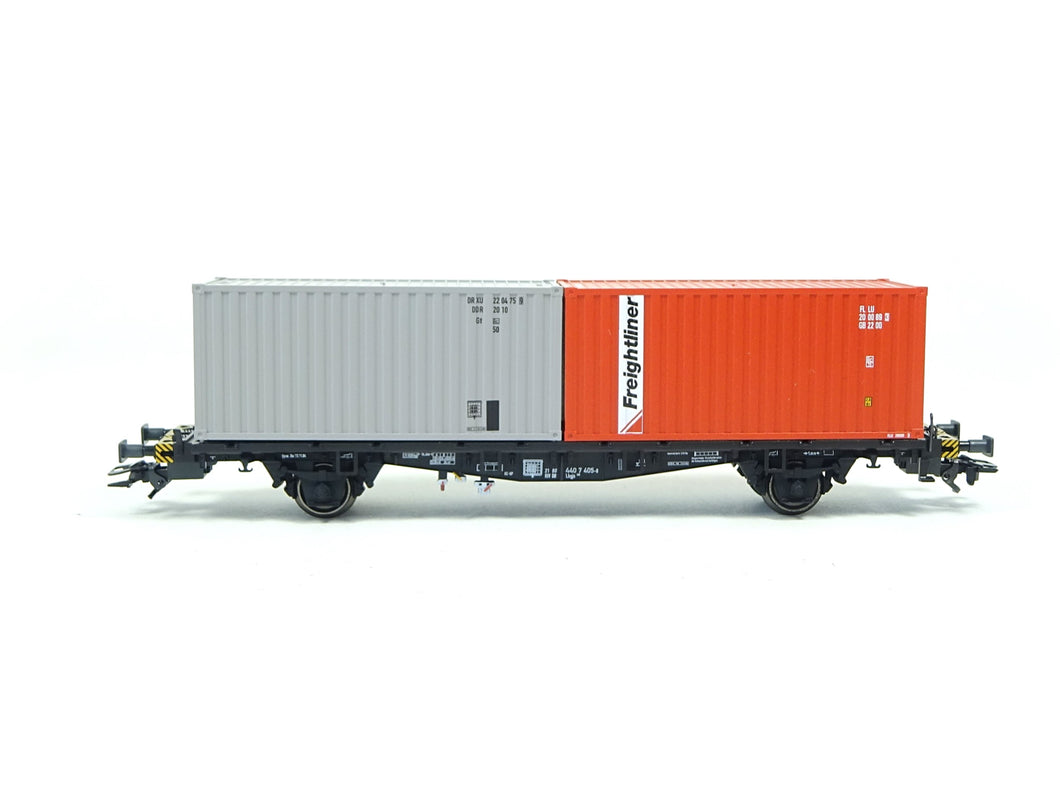 Container Tragwagen DB  2-achsig mhi, Märklin H0 47680-01 neu OVP