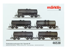 Laden Sie das Bild in den Galerie-Viewer, Güterwagen Einheitskesselwagen-Set DR, Märklin H0 46538 neu OVP
