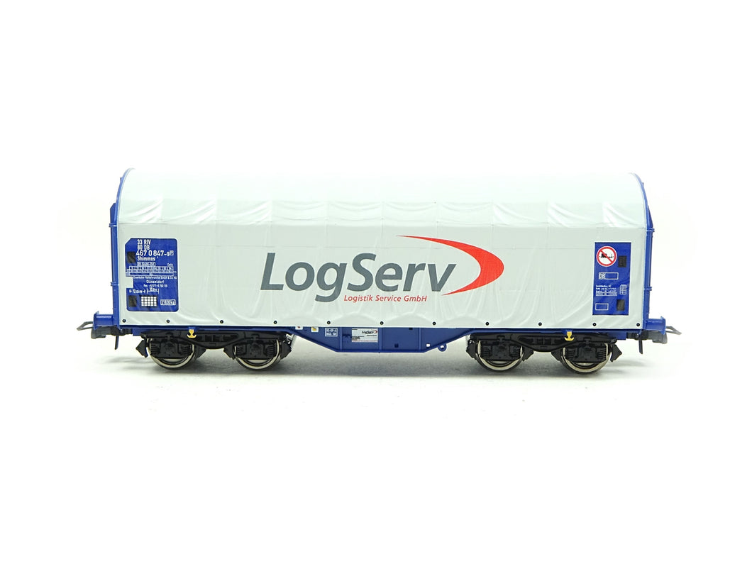 Güterwagen Schiebeplanenwagen LogSev, Roco H0 76451 neu OVP