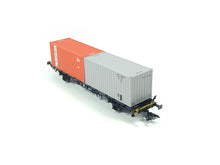 Laden Sie das Bild in den Galerie-Viewer, Container Tragwagen DB  2-achsig mhi, Märklin H0 47680-01 neu OVP
