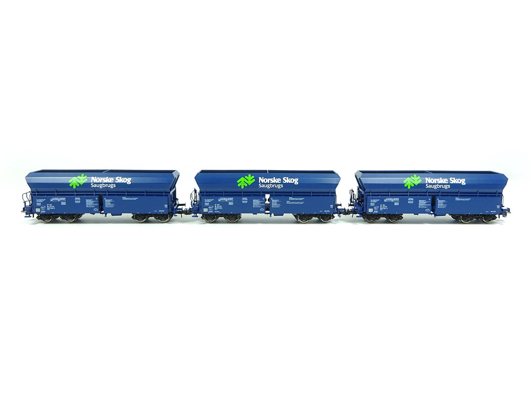 Güterwagen Selbstentladewagen Norske Skog 3-tlg. Set, Roco H0 77044 neu OVP