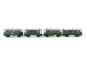 Personenwagen-Set „Bayerische Lokalbahn“ 4-teilig, Roco H0 44014 OVP