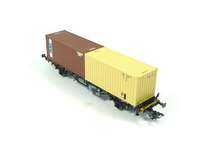 Container Tragwagen DB  2-achsig mhi, Märklin H0 47680-04 neu OVP