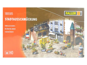 Modellbahn Modelleisenbahn Bausatz Stadt Ausschmückung, Faller H0 180585 neu OVP