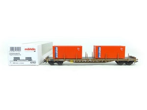 Güterwagen Containerwagen Rs DSB, Märklin H0 47157 neu OVP