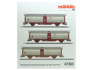 Schiebedach-/Schiebewandwagen-Set Tbis SJ 3-teilig, Märklin H0 47303 neu OVP