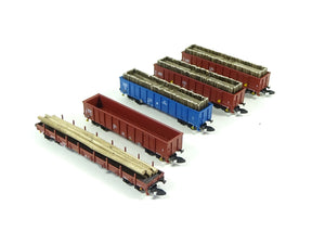 Wagen Set Holztransport PKP, Märklin Z 86683 neu OVP